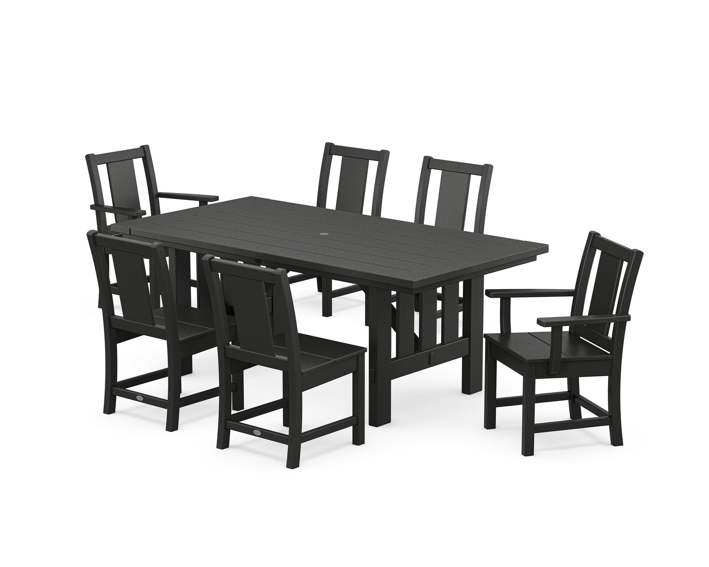 Prairie 7-Piece Dining Set with Mission Table