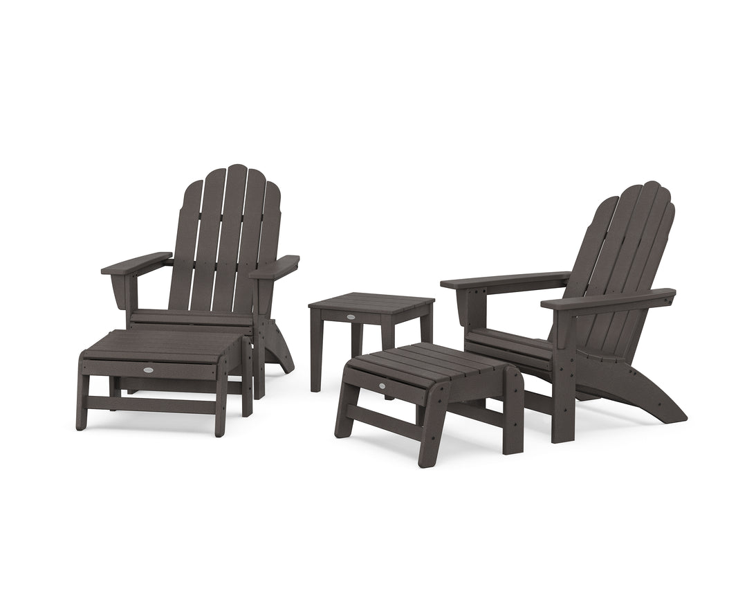 POLYWOOD® 5-Piece Vineyard Grand Adirondack Set