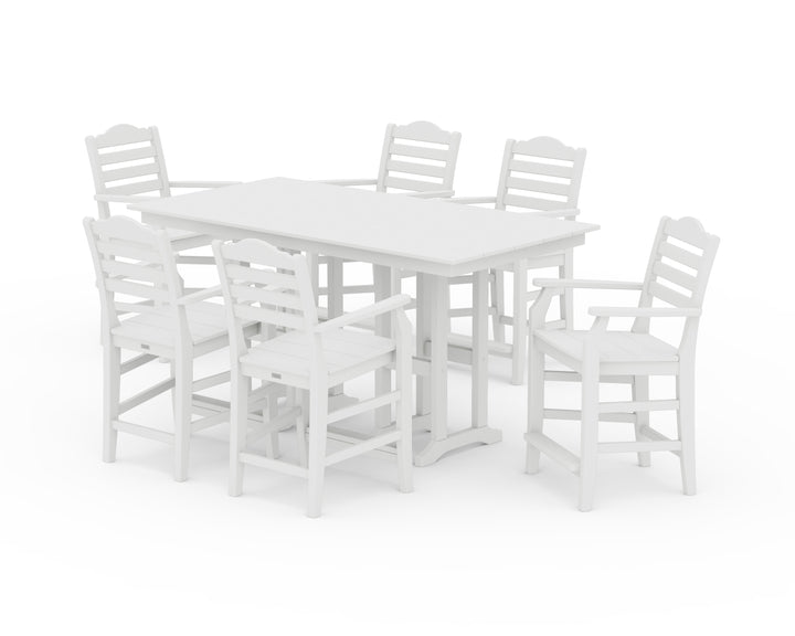 Draper James™ by  POLYWOOD® Savannah Arm Chair 7-Piece Farmhouse Counter Set