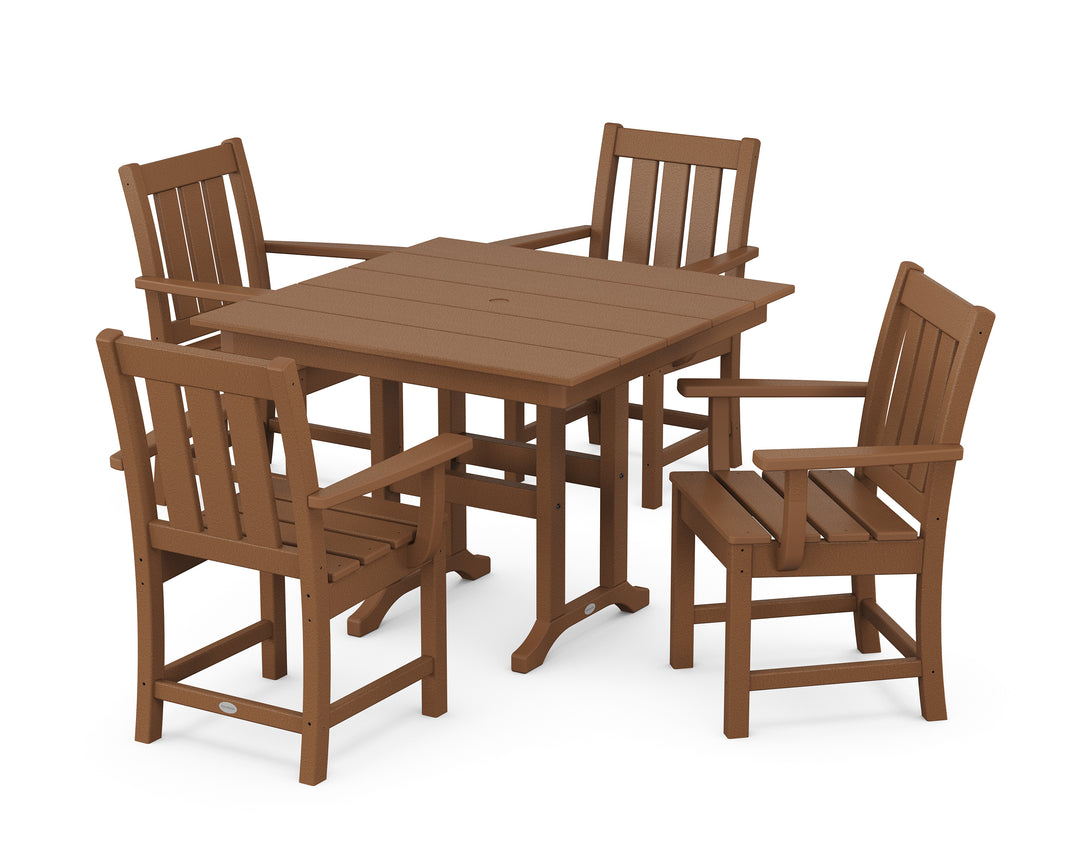 POLYWOOD® Oxford 5-Piece Farmhouse Dining Set
