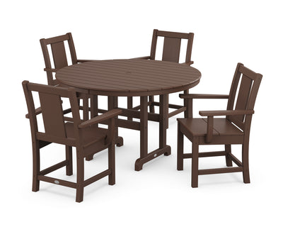 Prairie 5-Piece Round Farmhouse Dining Set