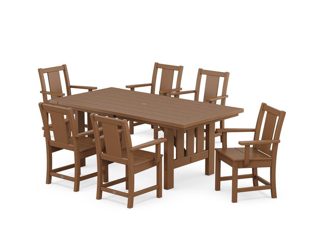POLYWOOD® Prairie Arm Chair 7-Piece Mission Dining Set