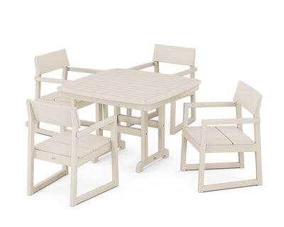 EDGE 5-Piece Dining Set with Trestle Legs