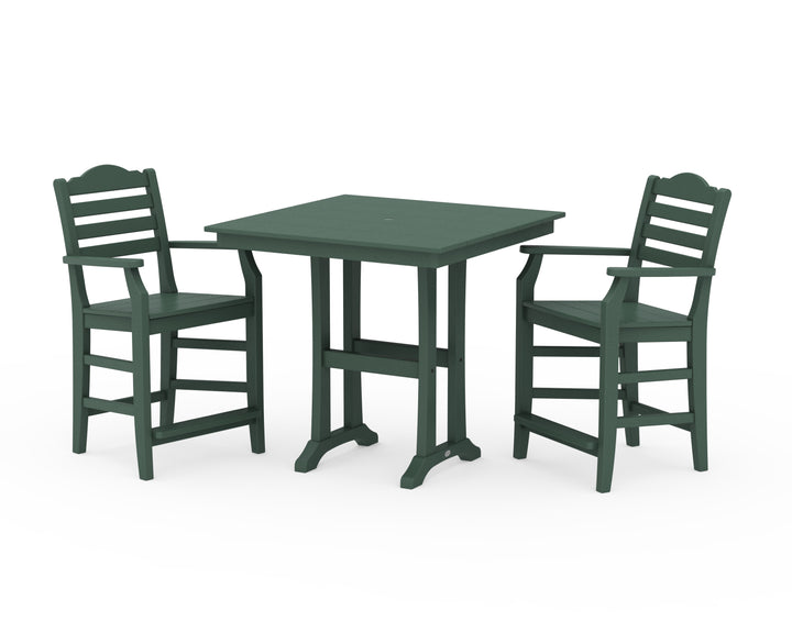Draper James™ by  POLYWOOD® Savannah 3-Piece Farmhouse Counter Set with Trestle Legs