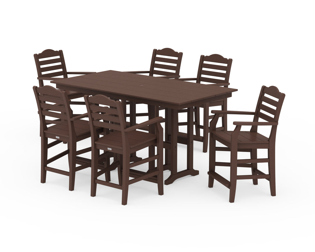 Draper James™ by  POLYWOOD® Savannah Arm Chair 7-Piece Farmhouse Counter Set