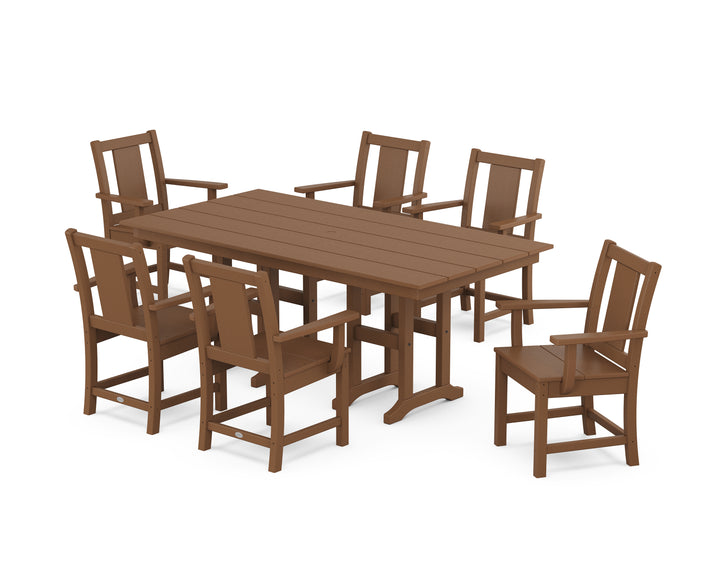 POLYWOOD® Prairie Arm Chair 7-Piece Farmhouse Dining Set