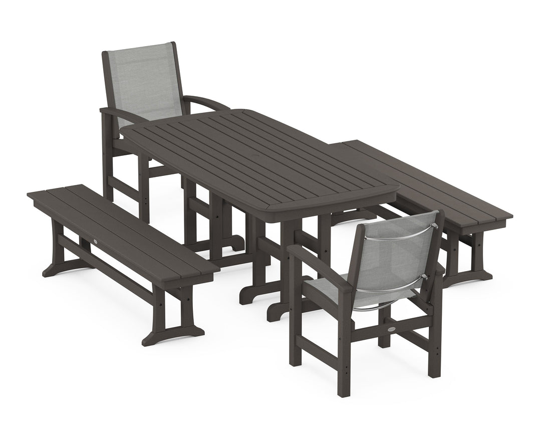 POLYWOOD® Coastal 5-Piece Dining Set