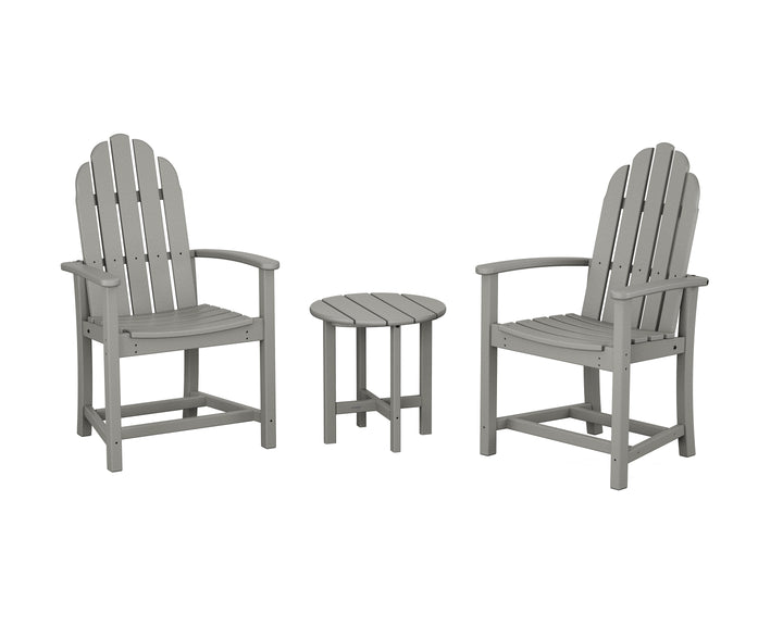 POLYWOOD® Classic 3-Piece Upright Adirondack Chair Set