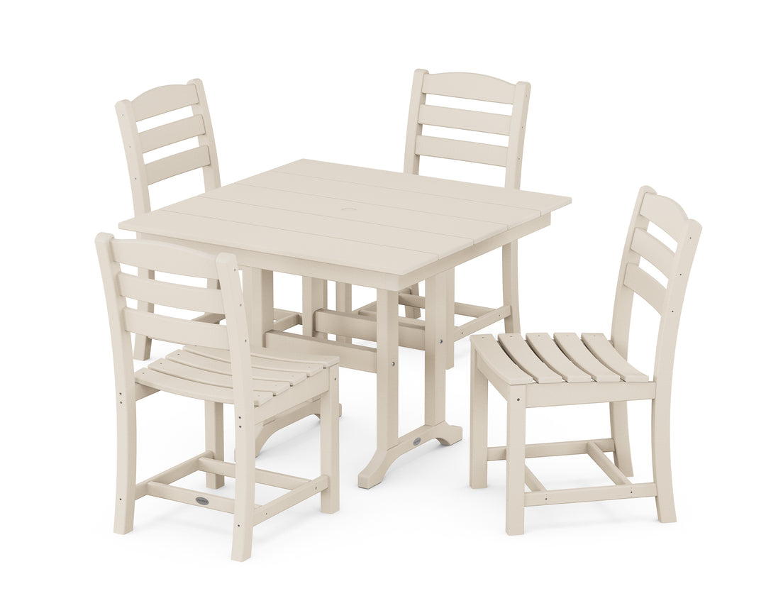 POLYWOOD® La Casa Café Side Chair 5-Piece Farmhouse Dining Set