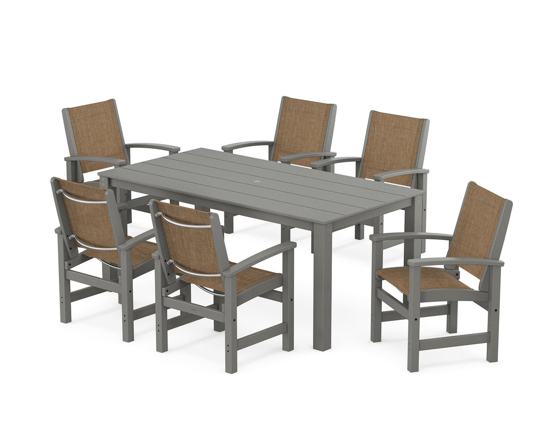 POLYWOOD® Coastal 7-Piece Parsons Dining Set