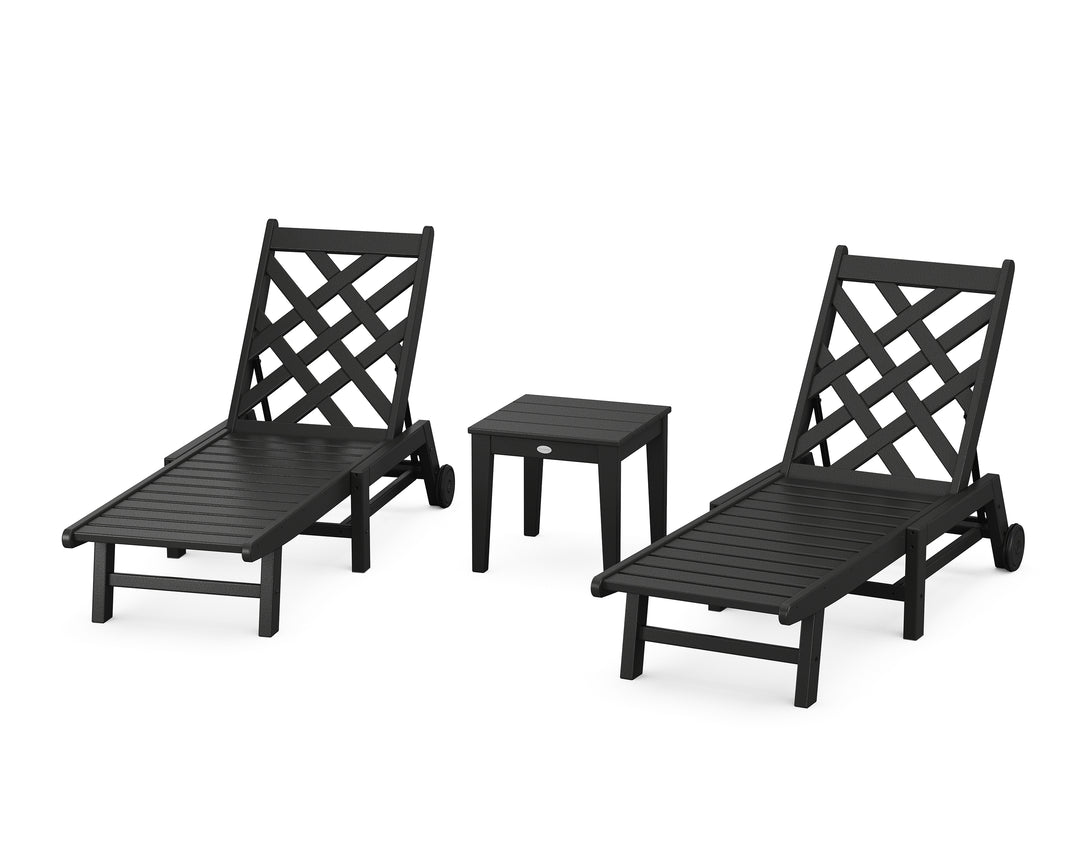 Country Living Wovendale 3-Piece Chaise Set with Wheels
