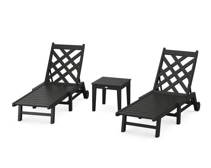 Country Living Wovendale 3-Piece Chaise Set with Wheels