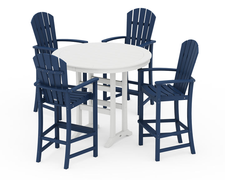 POLYWOOD® Palm Coast 5-Piece Round Bar Set