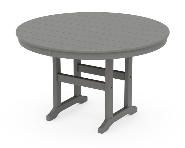 POLYWOOD® 48" Round Farmhouse Dining Table