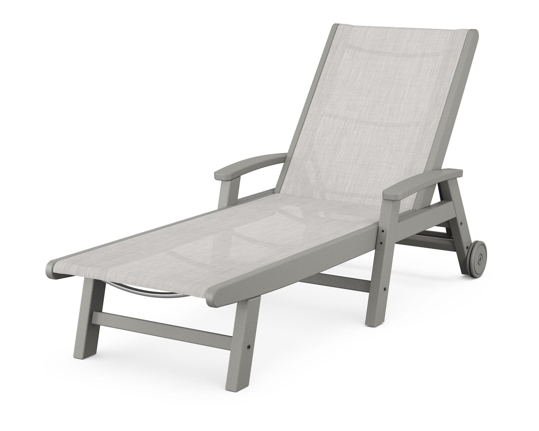 POLYWOOD® Coastal Chaise with Wheels