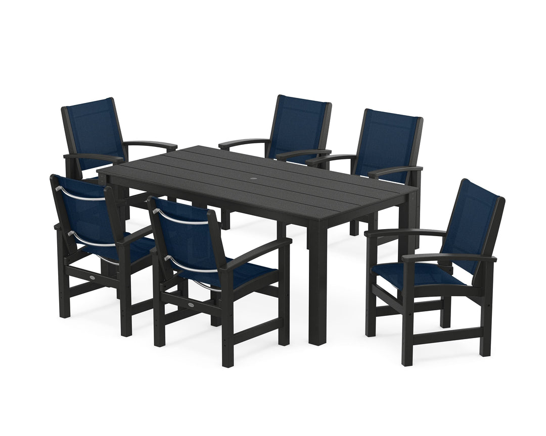 POLYWOOD® Coastal 7-Piece Parsons Dining Set