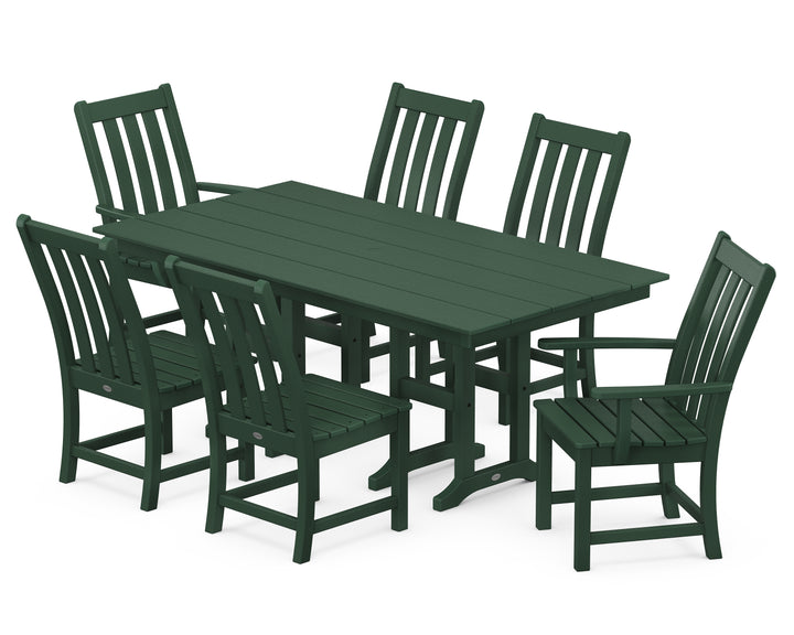 POLYWOOD® Vineyard 7-Piece Farmhouse Dining Set