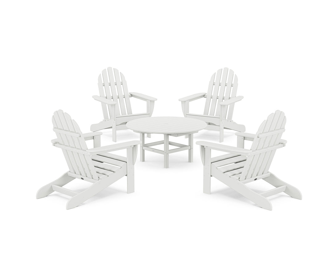 POLYWOOD® Classic Adirondack 5-Piece Conversation Set