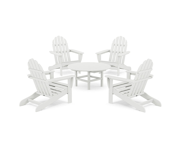 POLYWOOD® Classic Adirondack 5-Piece Conversation Set