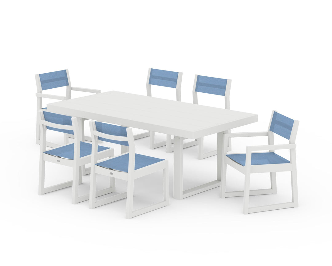 POLYWOOD® EDGE Sling 7-Piece Dining Set
