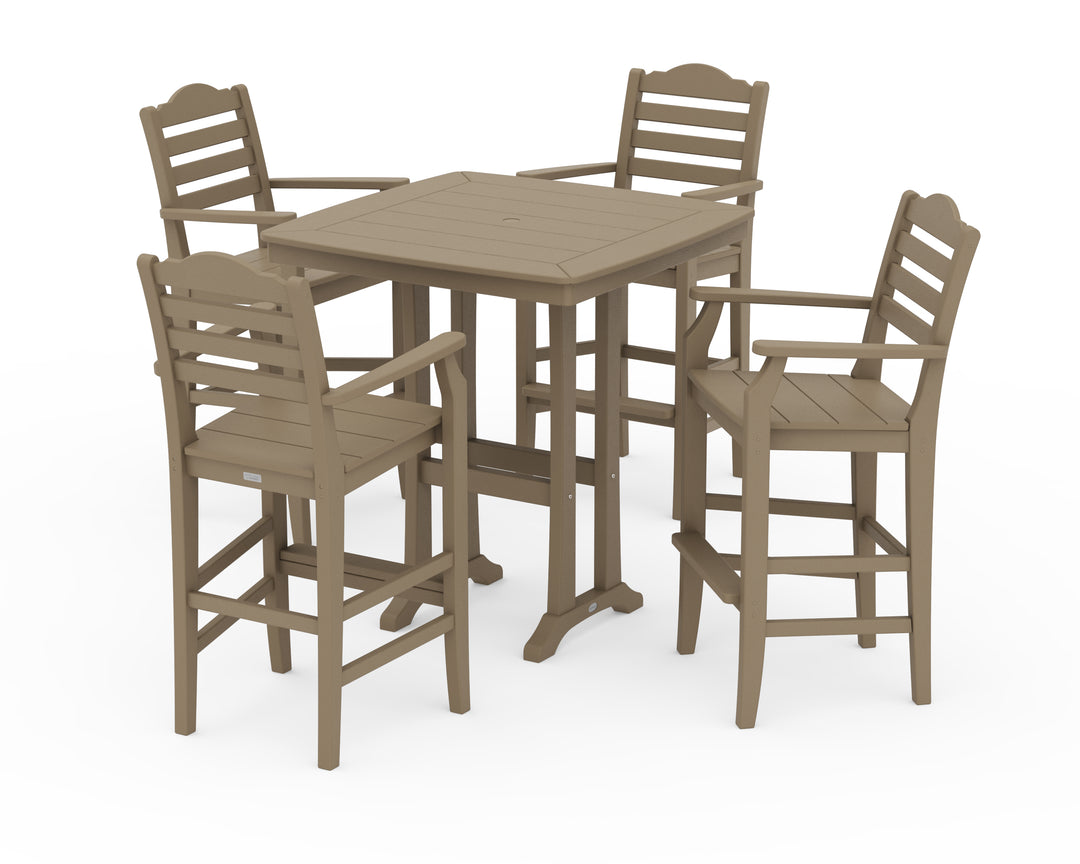 Draper James™ by  POLYWOOD® Savannah 5-Piece Bar Set with Trestle Legs