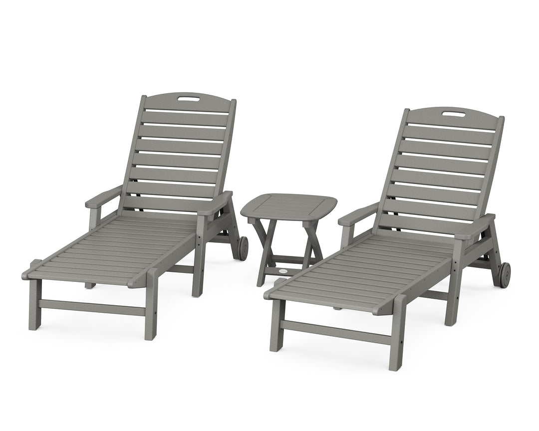 POLYWOOD® Nautical 3-Piece Chaise Set