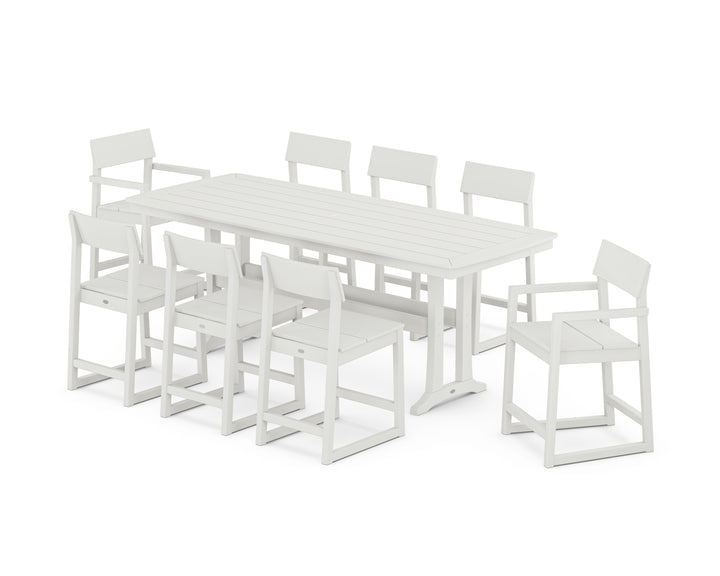 POLYWOOD® EDGE 9-Piece Counter Set with Trestle Legs