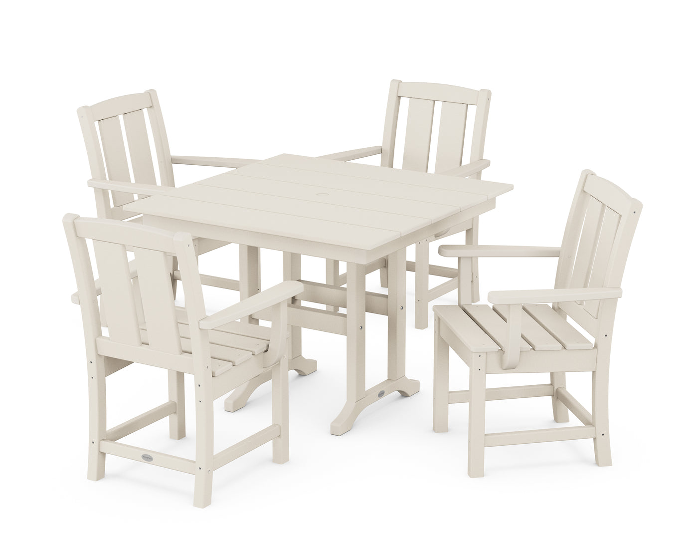 Mission 5-Piece Farmhouse Dining Set