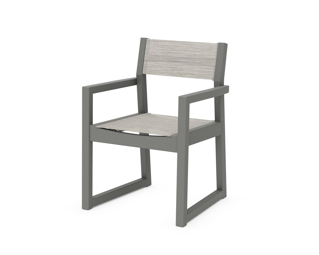 POLYWOOD® EDGE Sling Dining Arm Chair