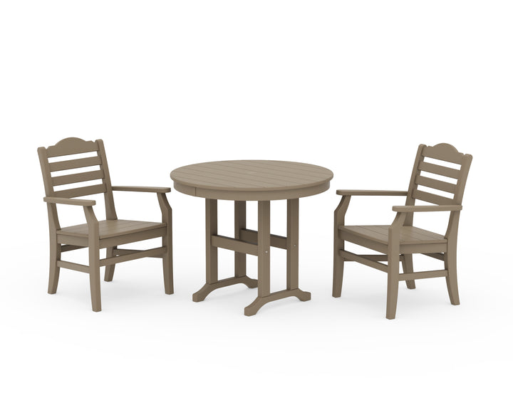 POLYWOOD® Savannah 3-Piece Farmhouse Dining Set