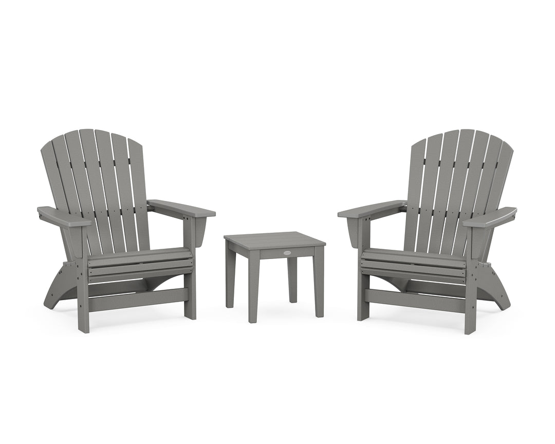 POLYWOOD® 3-Piece Nautical Grand Adirondack Set