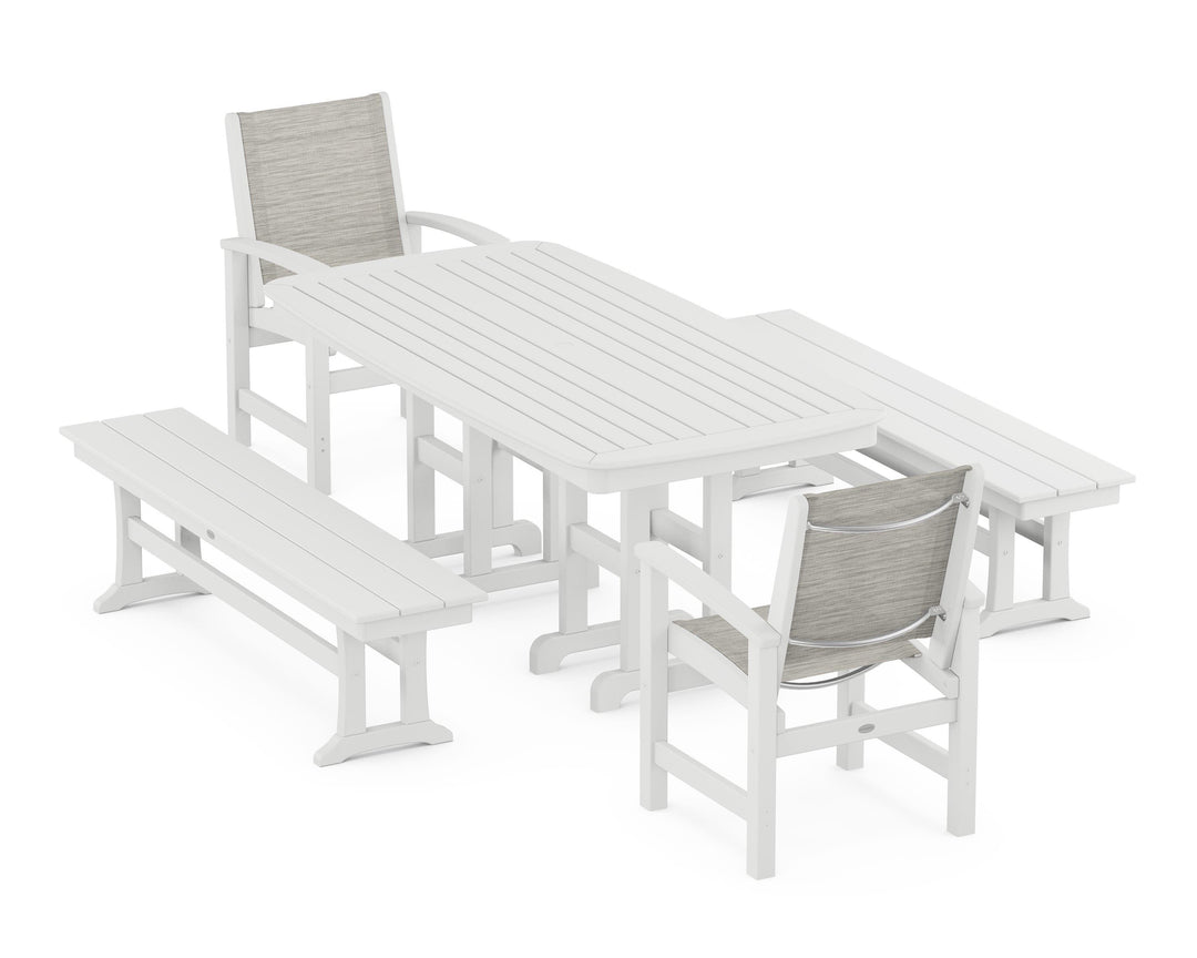 POLYWOOD® Coastal 5-Piece Dining Set