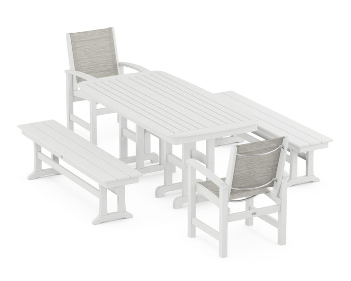 POLYWOOD® Coastal 5-Piece Dining Set