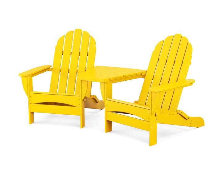 POLYWOOD® Classic Oversized Adirondacks with Angled Connecting Table