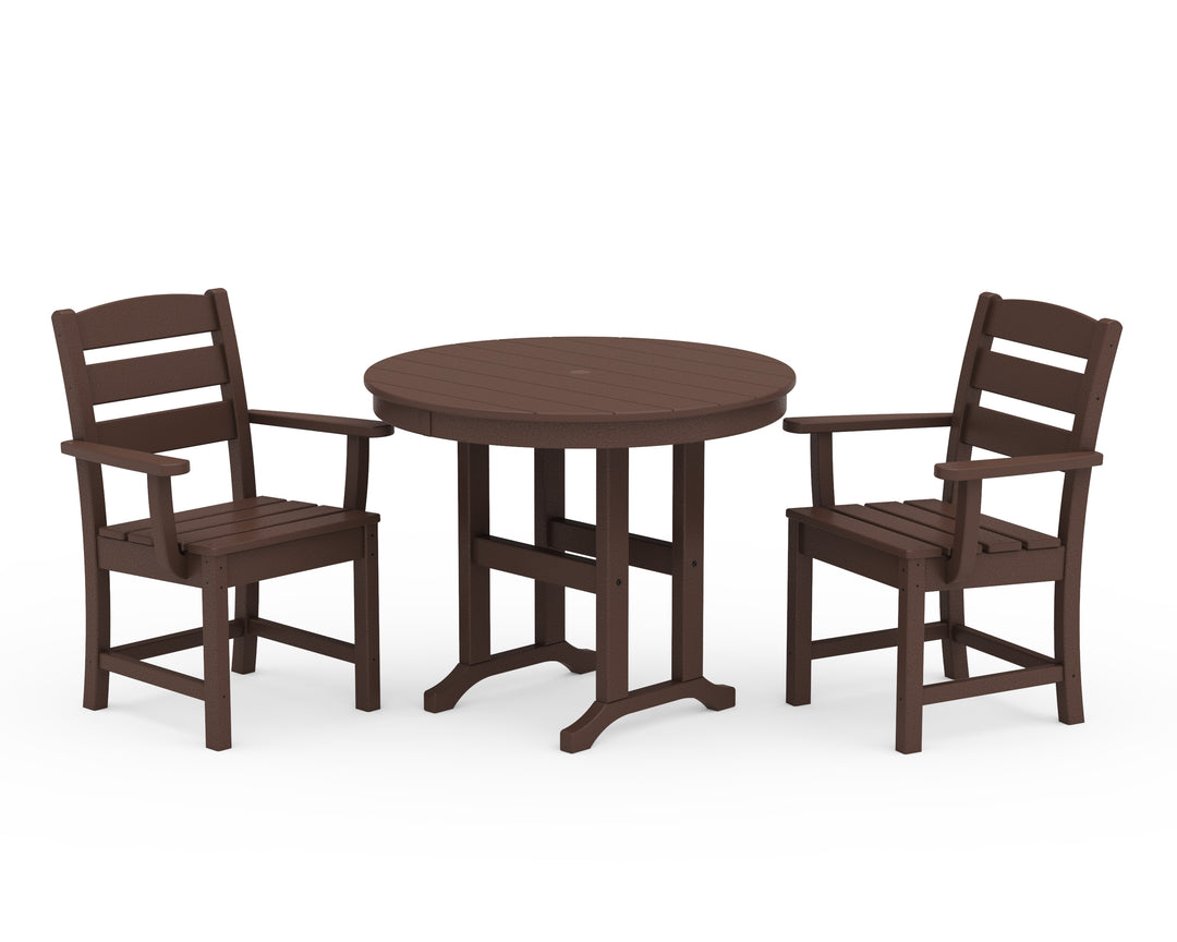 POLYWOOD® Lakeside 3-Piece Round Dining Set