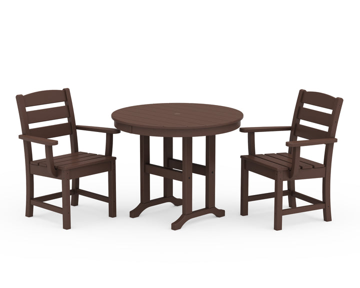 POLYWOOD® Lakeside 3-Piece Round Dining Set