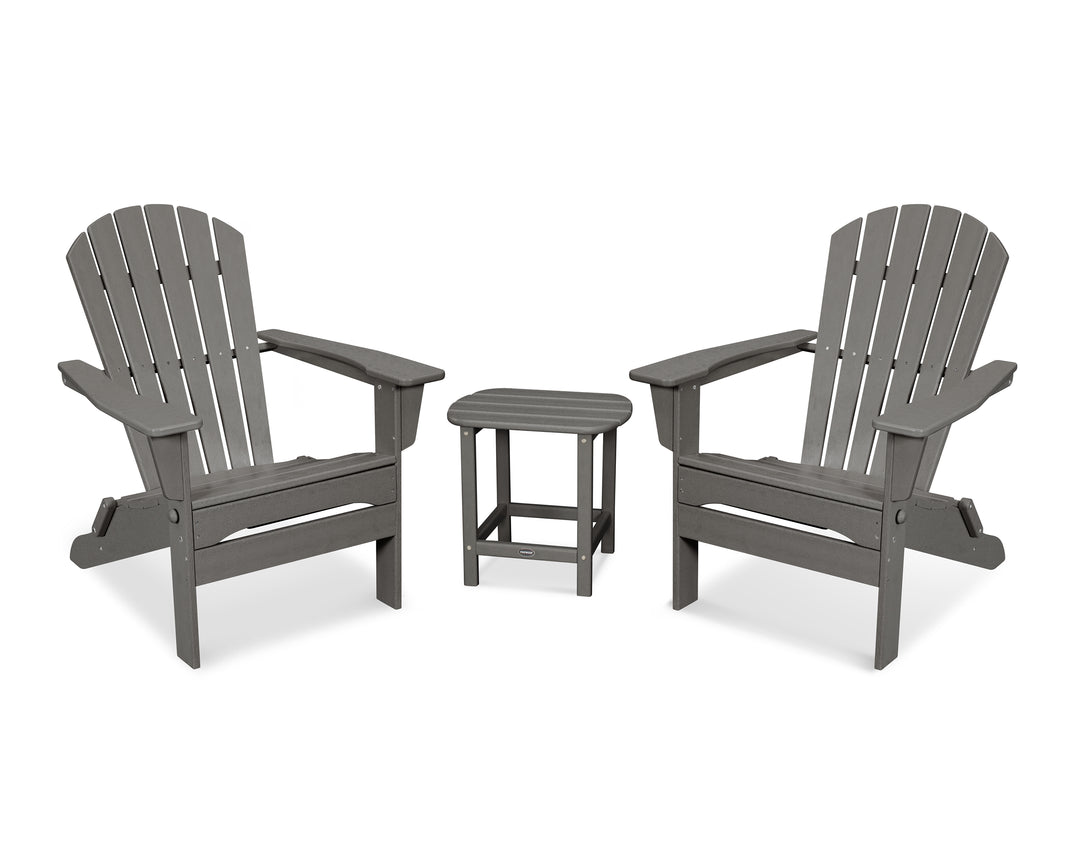 POLYWOOD® South Beach 3-Piece Folding Adirondack Set