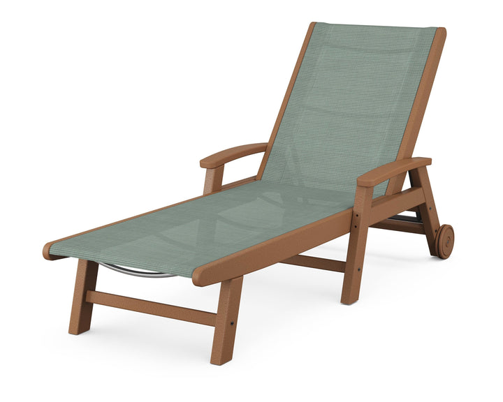 POLYWOOD® Coastal Chaise with Wheels