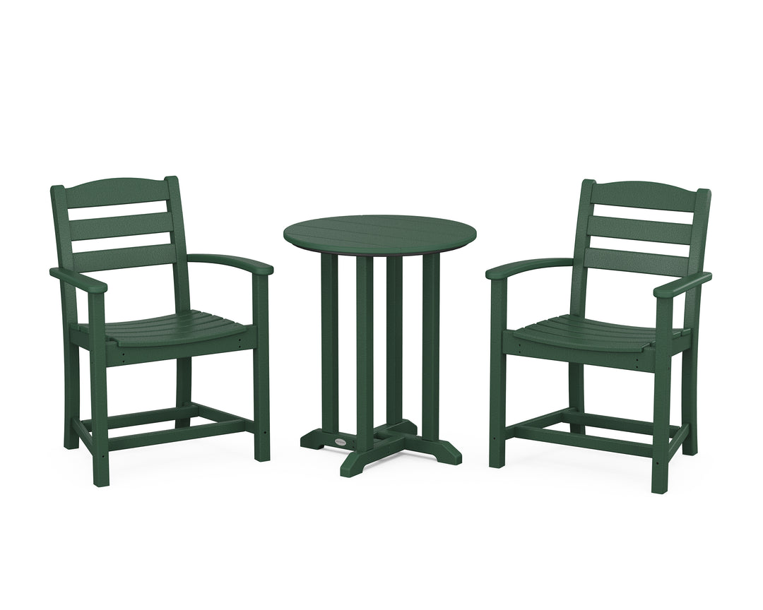 POLYWOOD® La Casa Café 3-Piece Round Bistro Dining Set