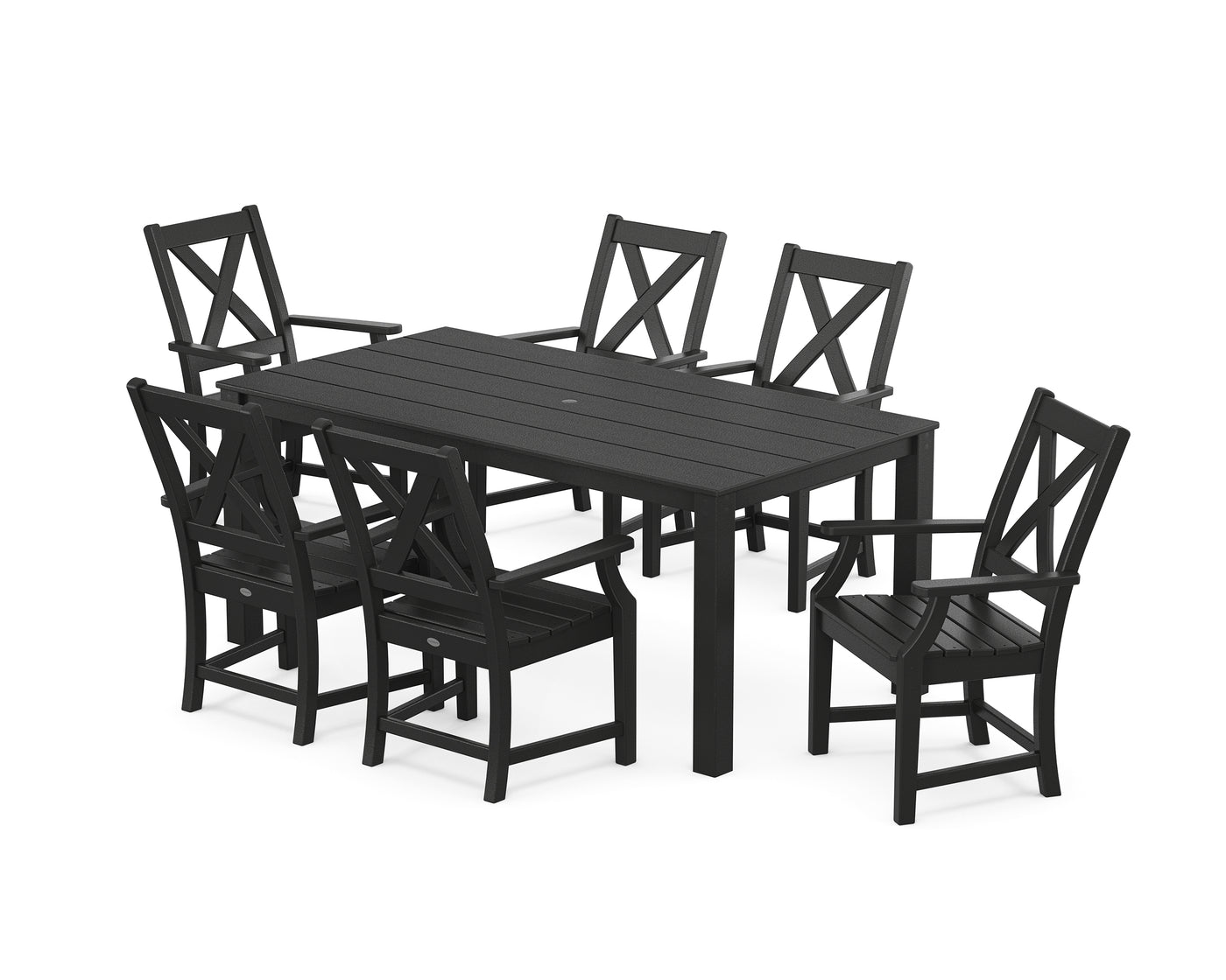 Braxton Arm Chair 7-Piece Parsons Dining Set