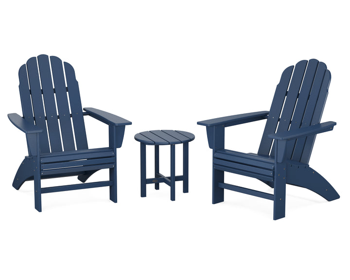 POLYWOOD® Vineyard 3-Piece Curveback Adirondack Set