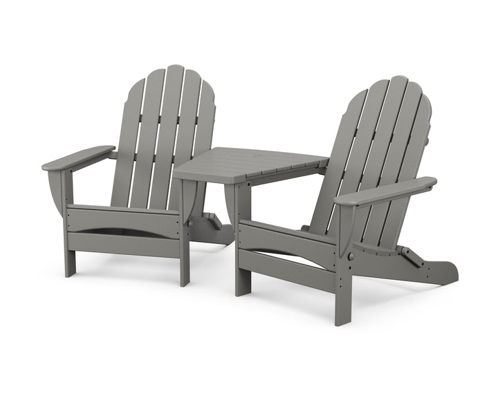 POLYWOOD® Classic Oversized Adirondacks with Angled Connecting Table