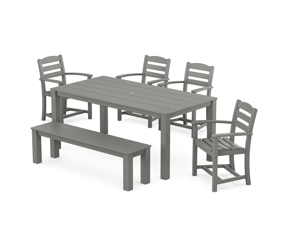 POLYWOOD® La Casa Cafe' 6-Piece Parsons Dining Set with Bench