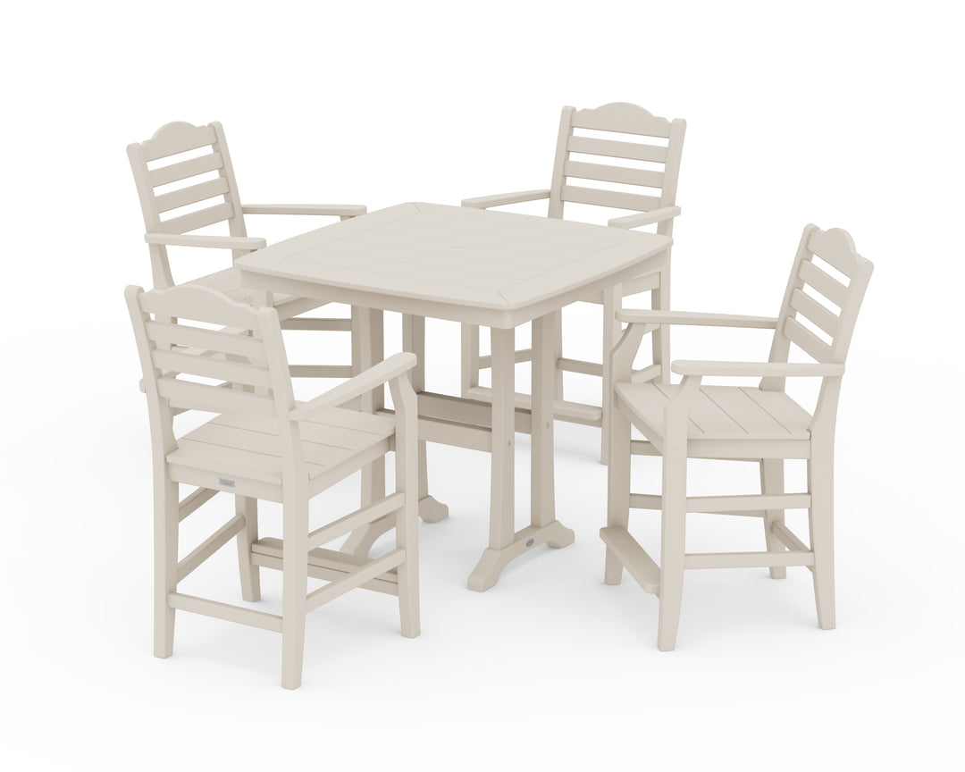 Draper James™ by  POLYWOOD® Savannah 5-Piece Counter Set with Trestle Legs