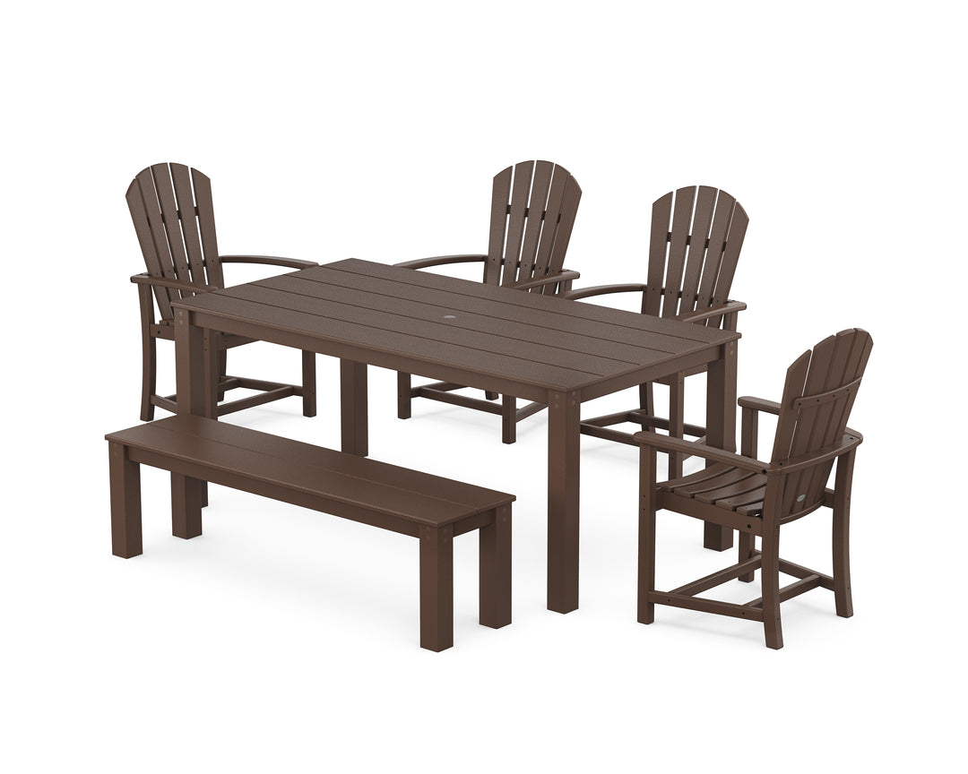 POLYWOOD® Palm Coast 6-Piece Parsons Dining Set with Bench