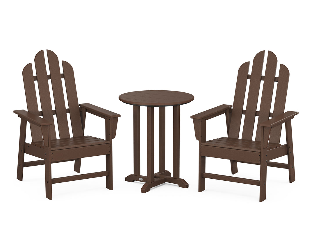 POLYWOOD® Long Island 3-Piece Round Bistro Dining Set
