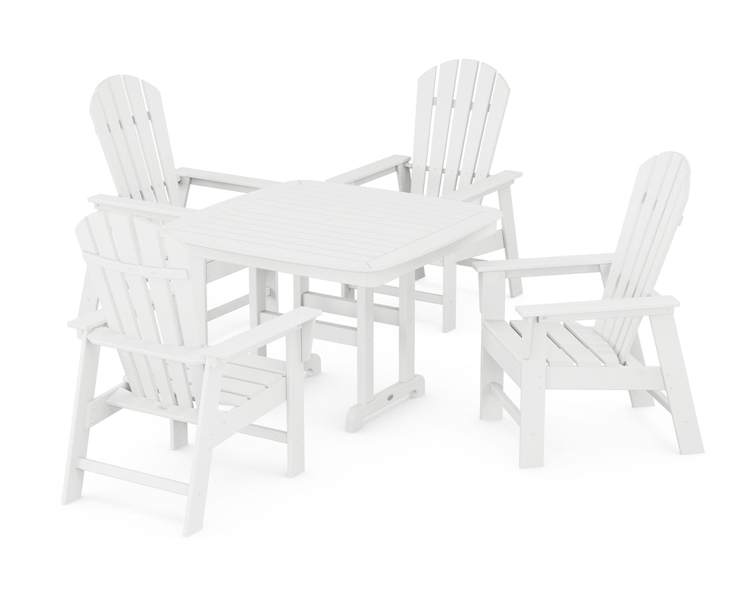 POLYWOOD® South Beach 5-Piece Dining Set with Trestle Legs