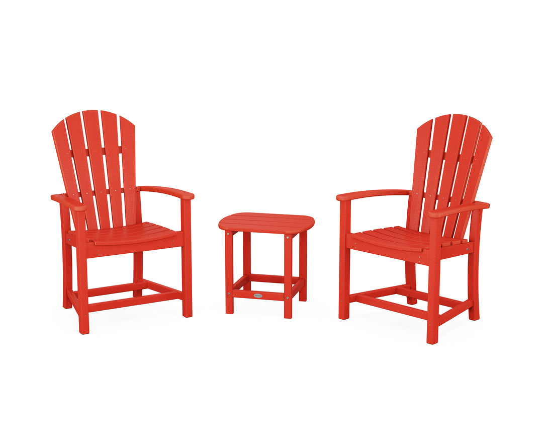 POLYWOOD® Palm Coast 3-Piece Upright Adirondack Chair Set