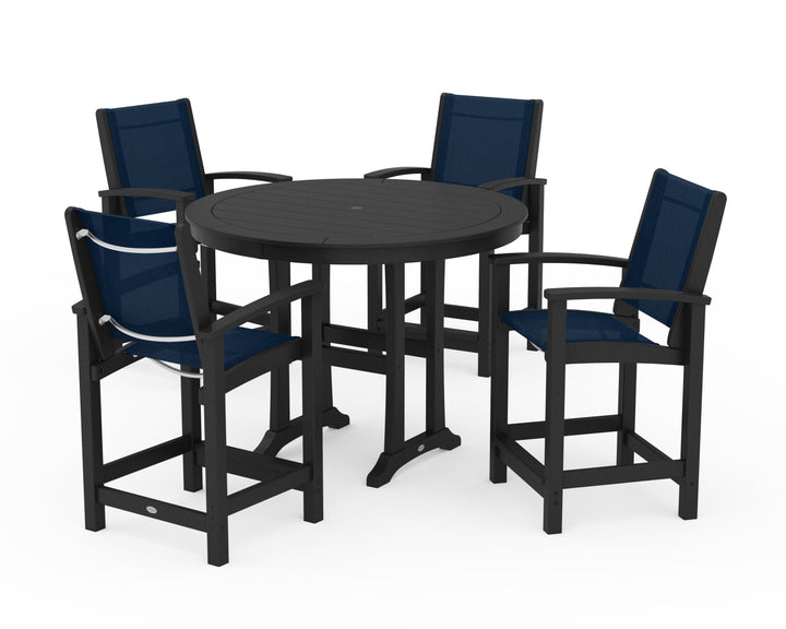 POLYWOOD® Coastal 5-Piece Counter Set
