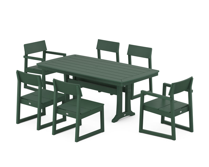 POLYWOOD® EDGE 7-Piece Dining Set with Trestle Legs